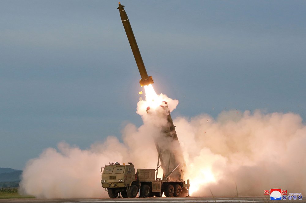 N. Korea tests new ‘super-large’ multiple rocket launcher