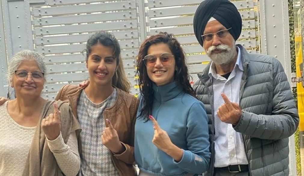 Taapsee's reply to questions on her voting right in Delhi
