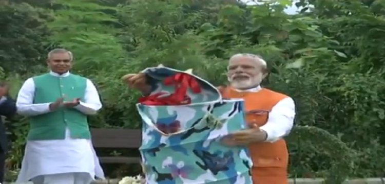 PM Modi marks birthday releasing butterflies, amid nature