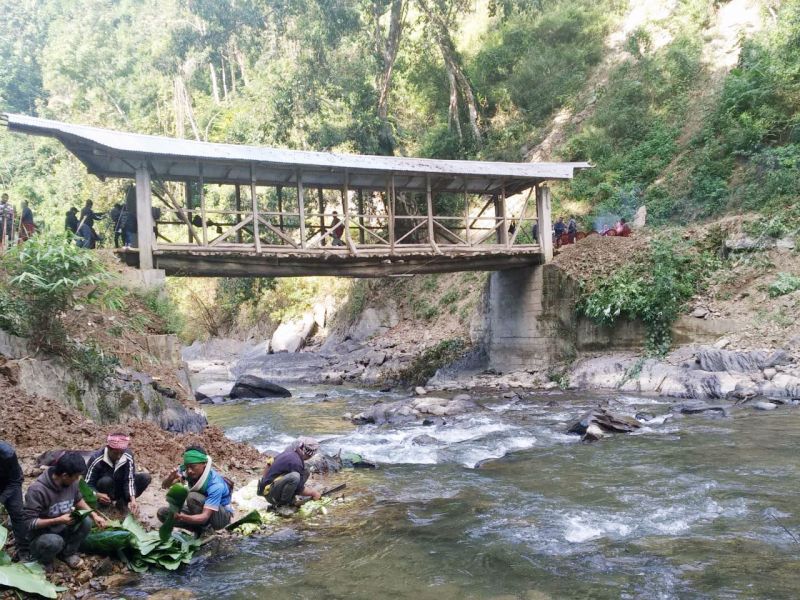 Power of Collaboration: Five villages and ECS join forces to build 12-km road and 50-foot Bridge  