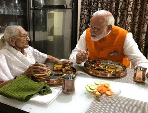 Rotla-shaak and love: PM's birthday lunch with ma