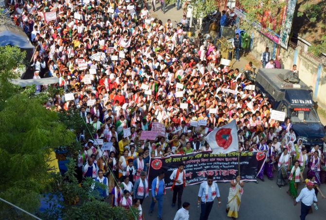 Assam, Bengal remain peaceful; no violent protests
