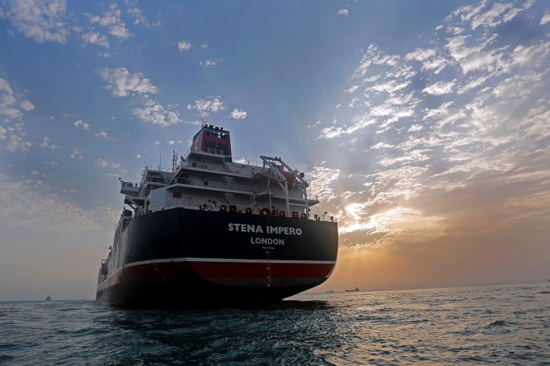 Stena Impero, a British-flagged vessel owned by Stena Bulk, is seen at Bandar Abbas port, July 21, 2019. Picture taken July 21, 2019. Iran, Mizan News Agency/WANA Handout via REUTERS