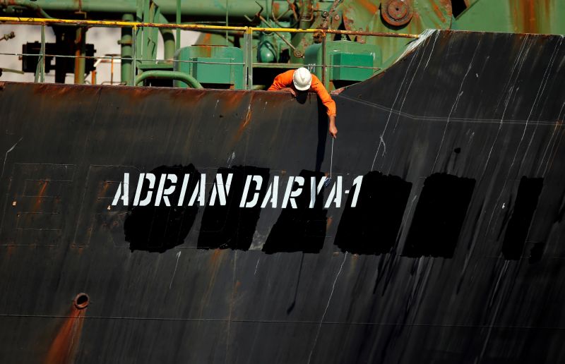 Iran warns U.S. against seizing released Iranian oil tanker