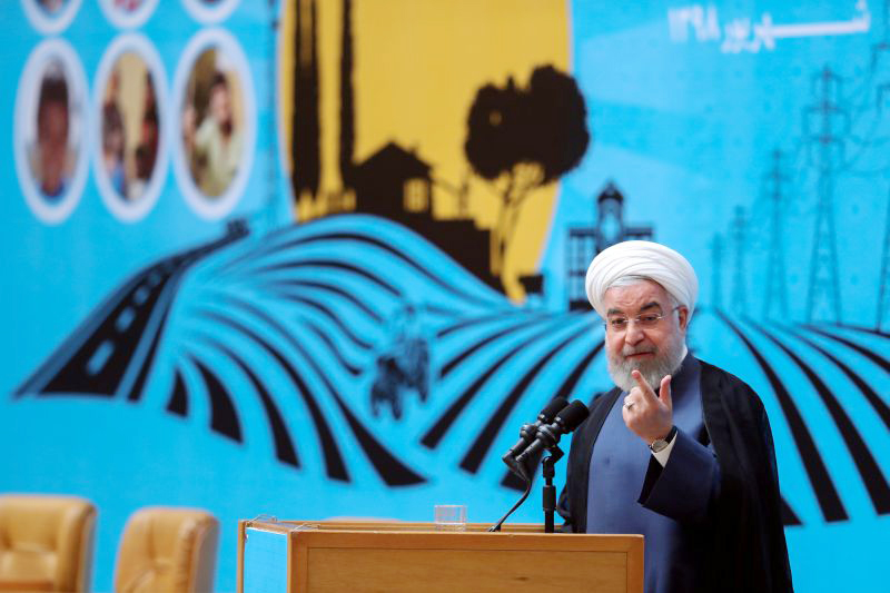 Iran's Rouhani rules out talks with US until sanctions lifted