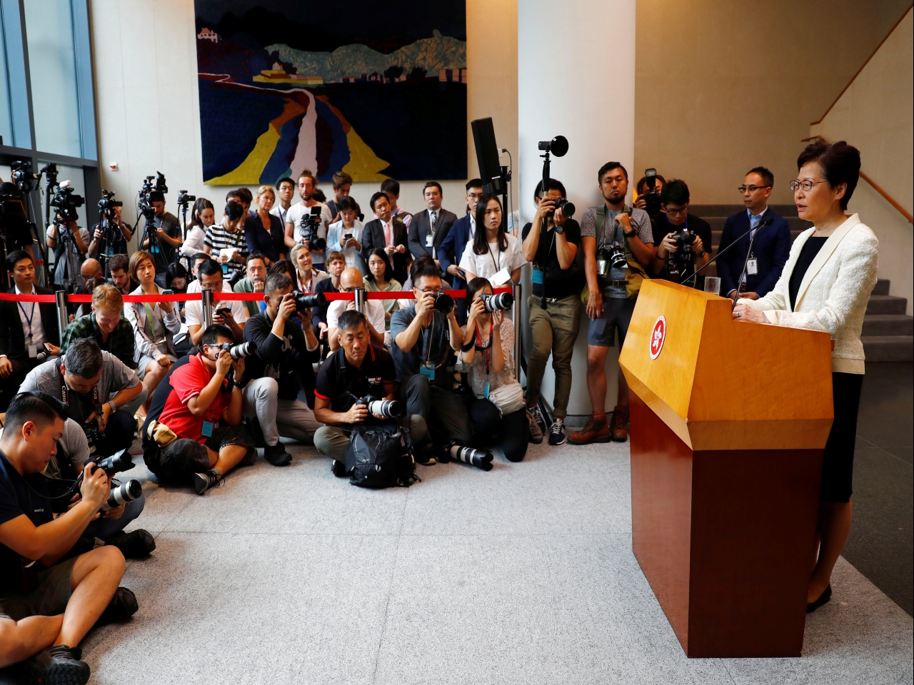 Hong Kong leader announces withdrawal of controversial extradition bill
