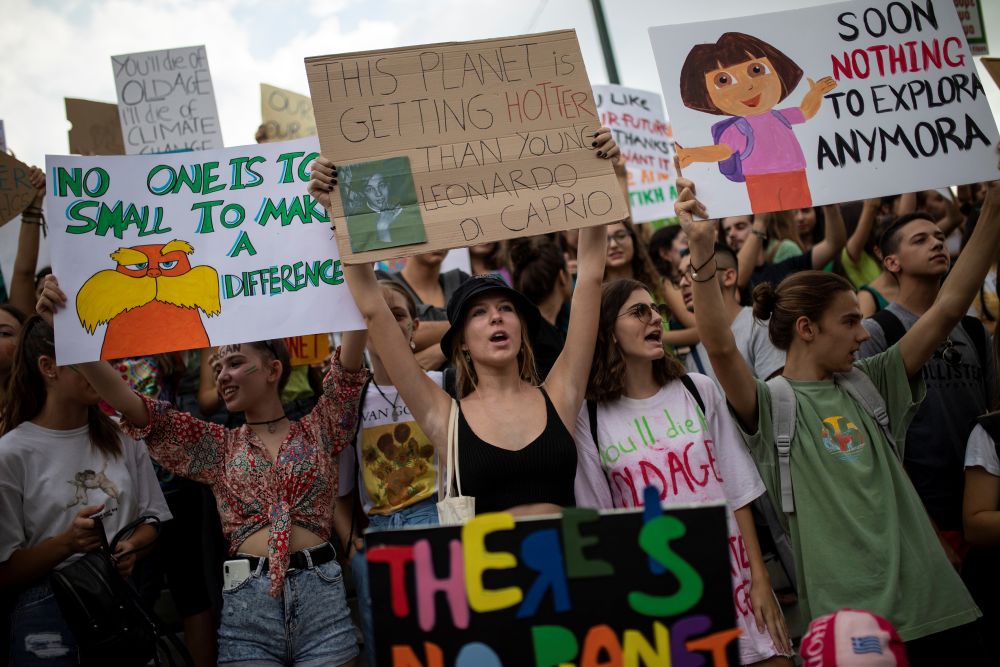 Inspired by Greta Thunberg, worldwide protest demands climate action