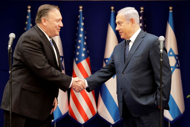 Pompeo seeks to assure Israel US focus stays on Iran "threat"
