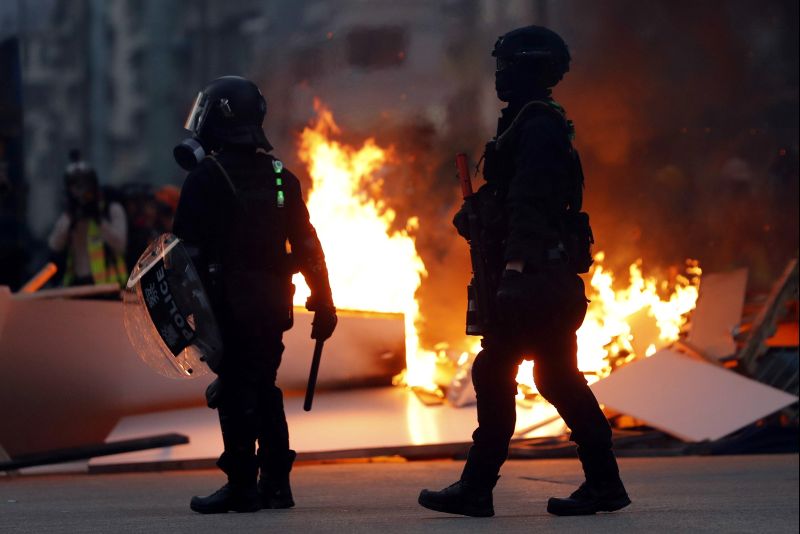 Hong Kong govt pledges more aid to battered city, no end in sight to unrest