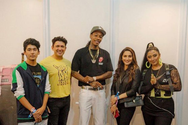 Groovy Madhuri Dixit poses with Wiz Khalifa
