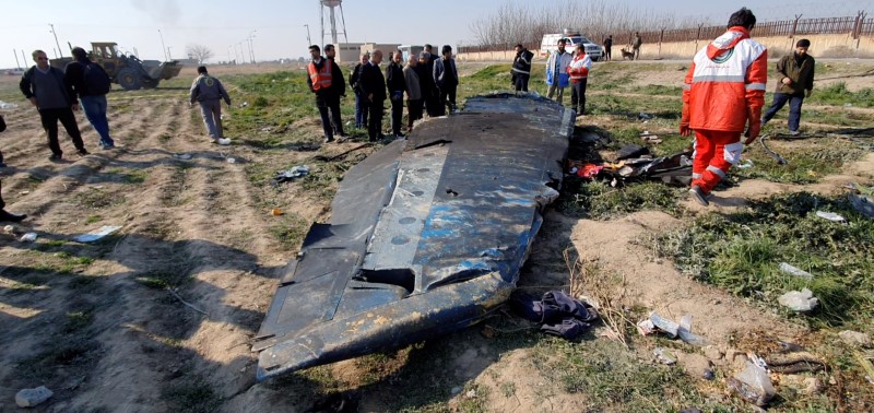 Ukrainian plane hit by two short-range missiles: Iran