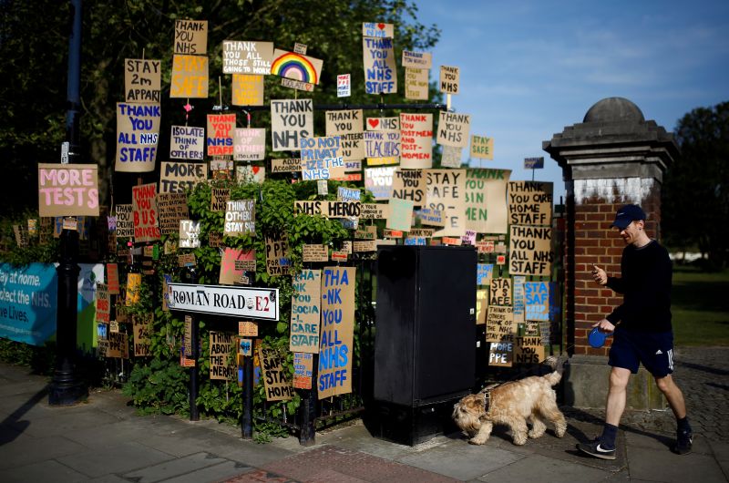 Britain nears milestone of 20,000 coronavirus hospital deaths