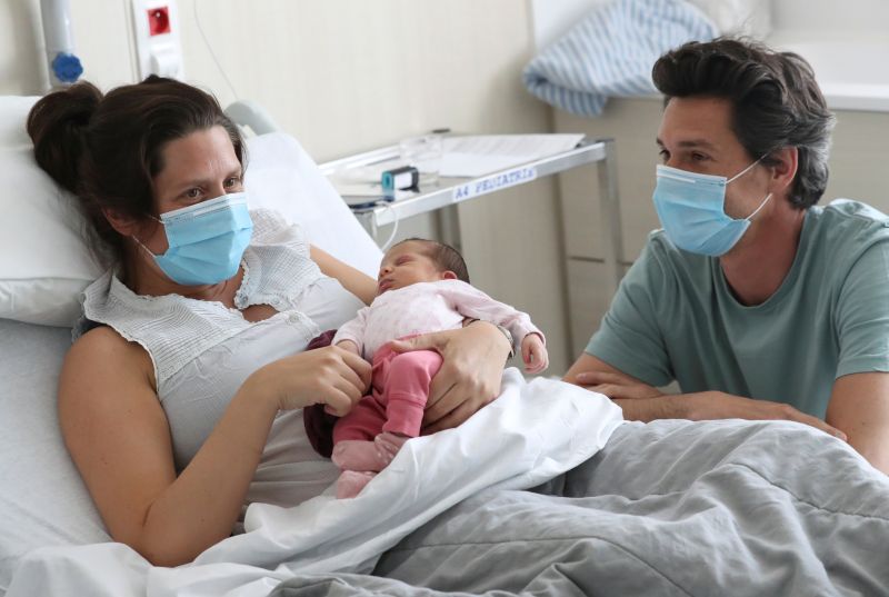 Mothering with a mask: Belgian with COVID-19 gives birth to healthy baby