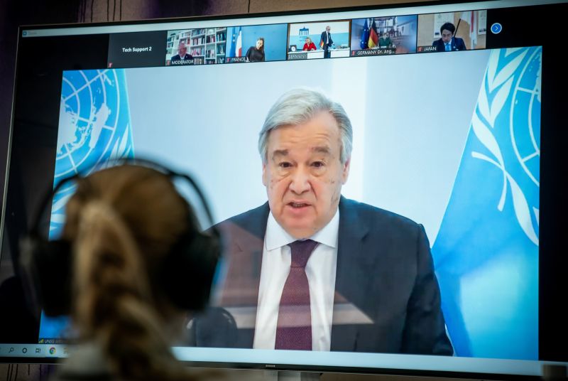 U.N. chief laments lack of global leadership in coronavirus fight