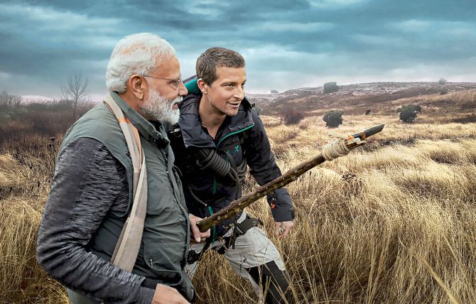 Modi goes on wild adventure with Bear Grylls