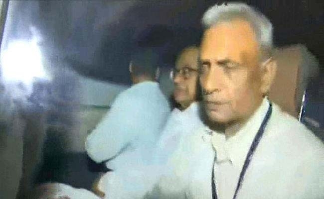 Congress leader P. Chidambaram in CBI custody. (IANS Photo)