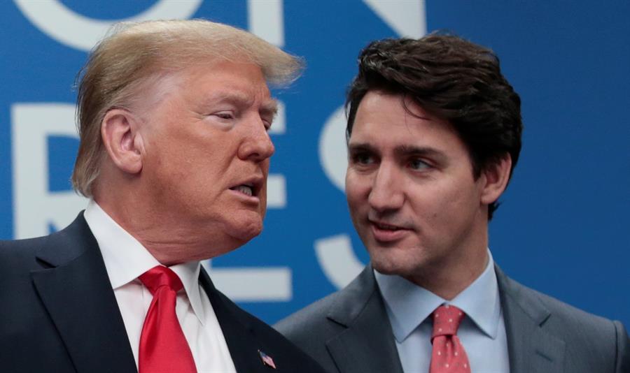 Trump leaves NATO early after spat with Canada's Trudeau