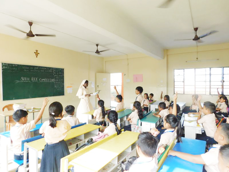 DMI St Joseph Global School conducts spell-bee