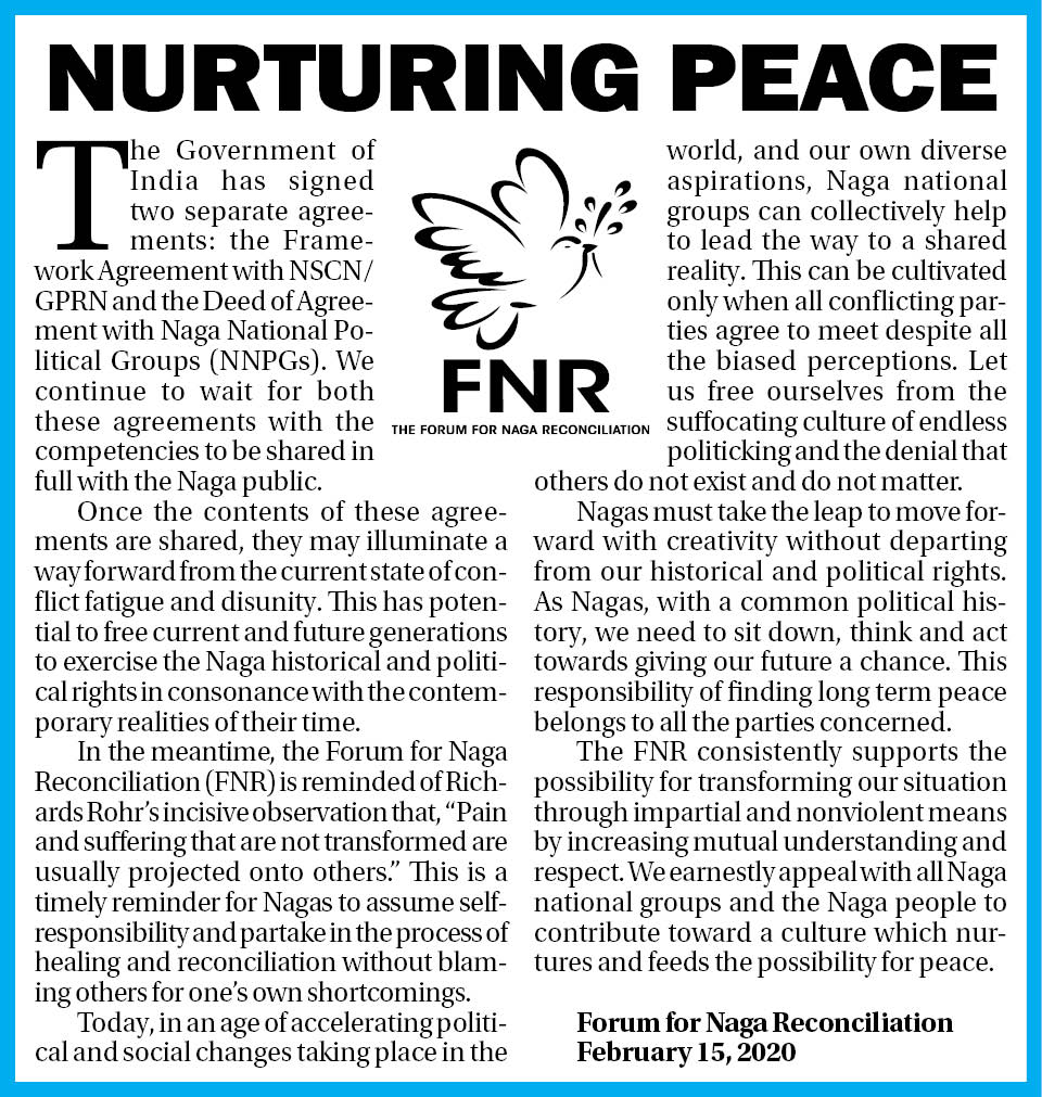 Nurturing Peace: FNR calls for process of healing and reconciliation