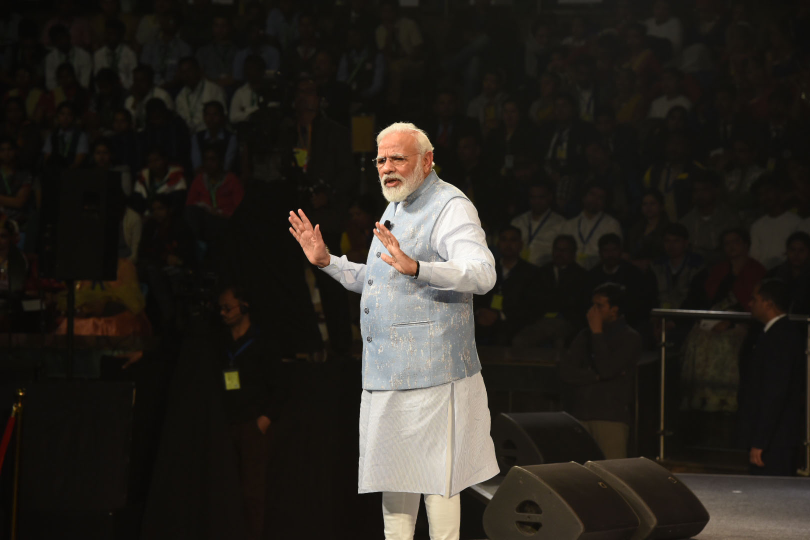 The Prime Minister, Shri Narendra Modi interacting with the students, teachers and parents during the ‘Pariksha Pe Charcha 2020’, in New Delhi on January 20, 2020.