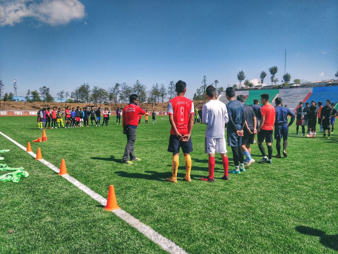 Football trails for upcoming talents underway in Kohima 