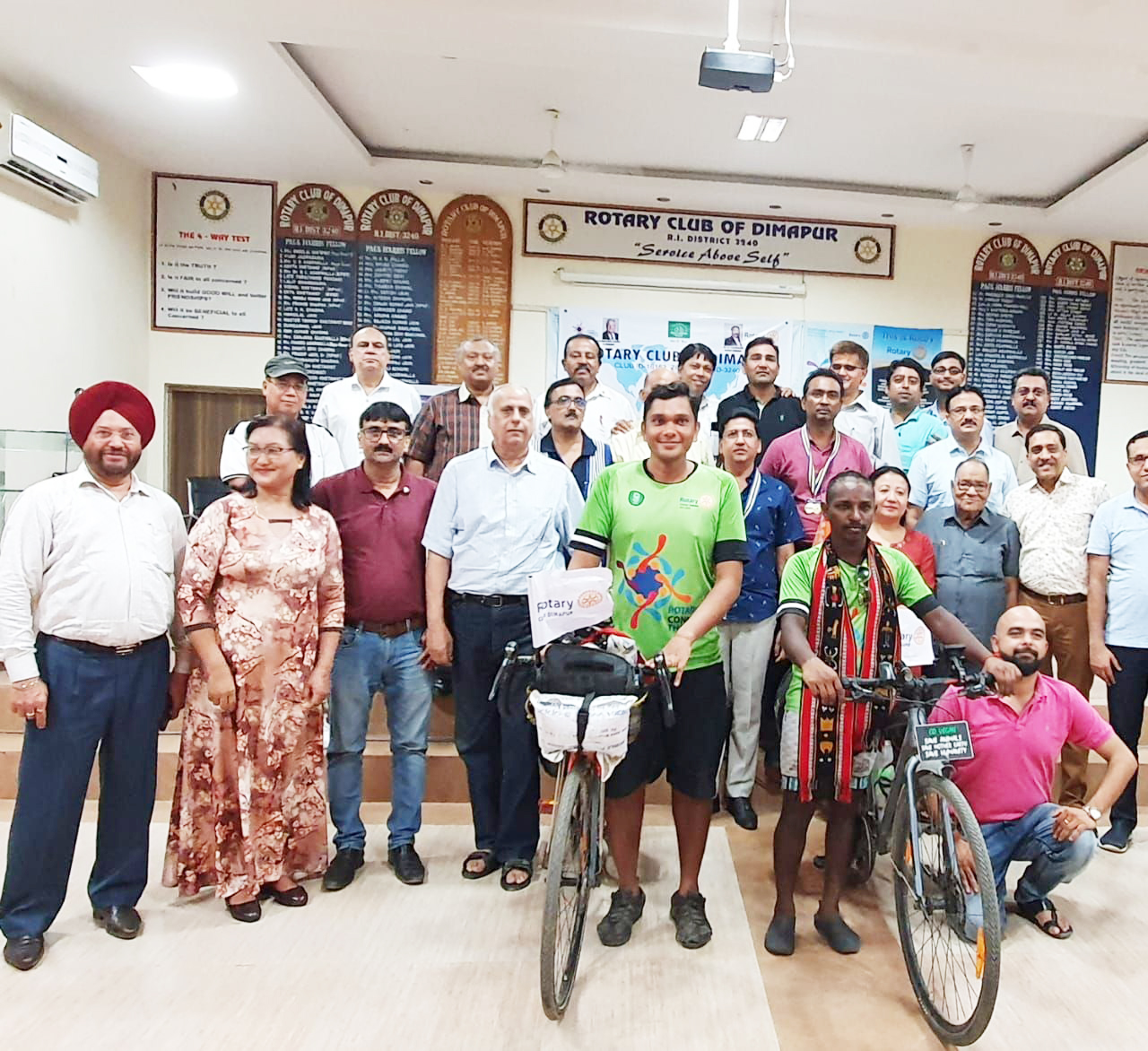 Rotarian cyclist on mission reaches Nagaland 