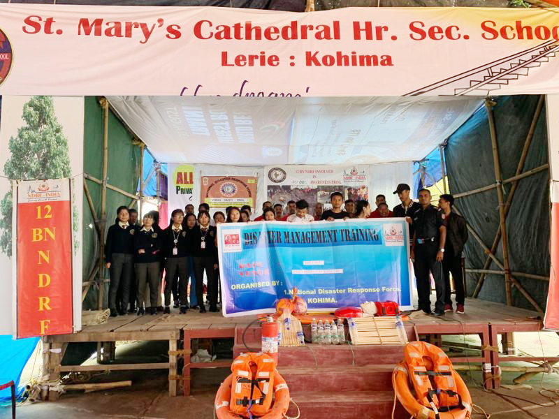Students prepare for disaster management in Kohima