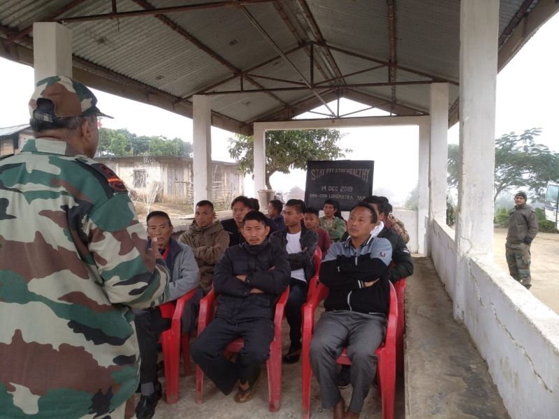 1Assam Rifles conducted lecture on ‘Stay Fit Stay Healthy’ in Longmatre town  on December 14.