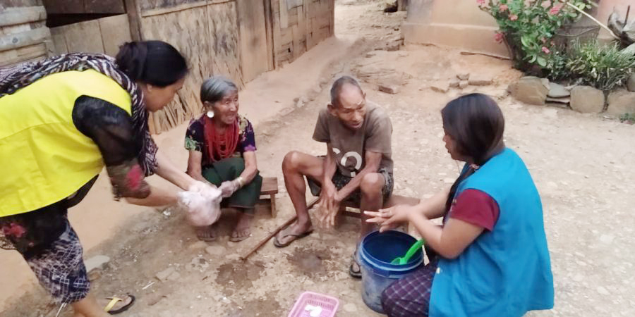 Health workers conduct various COVID-19 activities under Phek dist