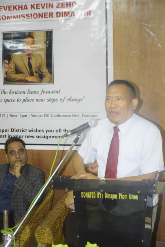 Outgoing Dimapur DC bade farewell