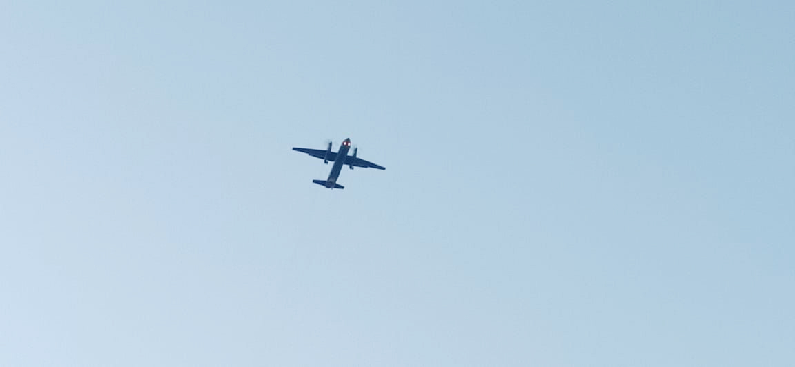 A military transport aircraft