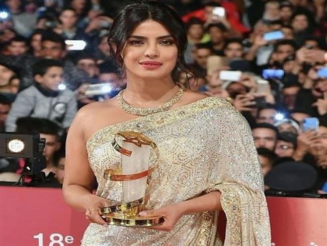 Priyanka gets emotional after Marrakech Film Fest honour