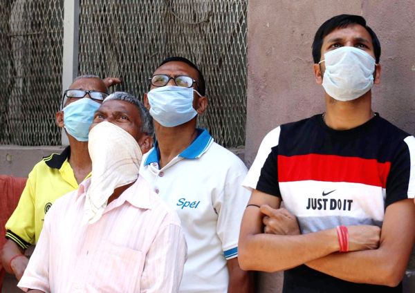 Wear masks in public