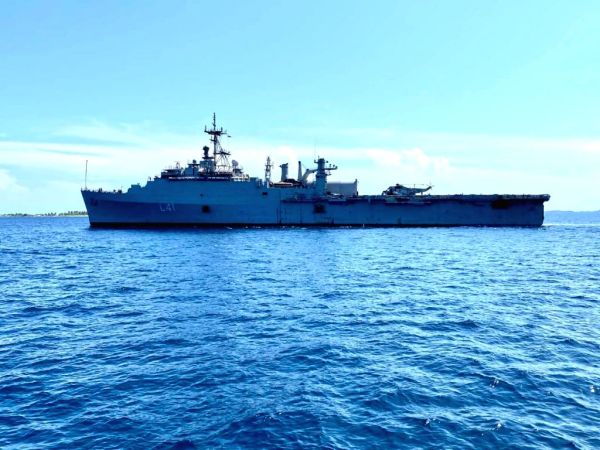 Indian Navy ship reaches Male to evacuate stranded citizens