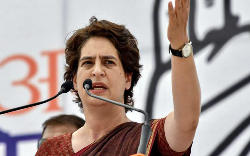 Priyanka hits out at government over economic slowdown