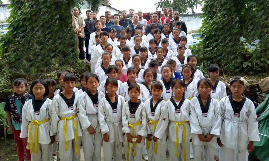 Phek District Taekwondo Association fetes members 