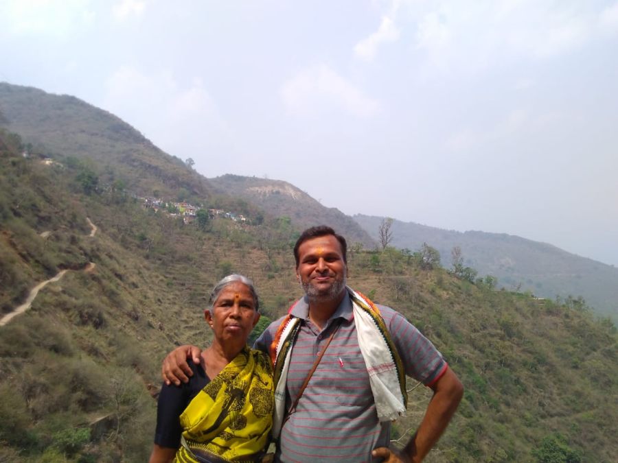 40-year old D Krishna Kumar with his 80-year old mother