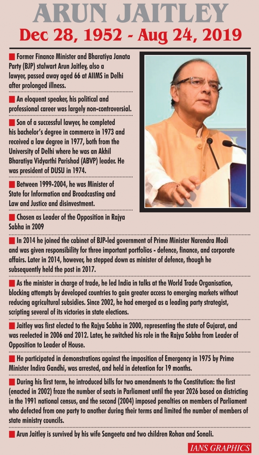 Arun Jaitley leaves behind a rich and chequered legacy