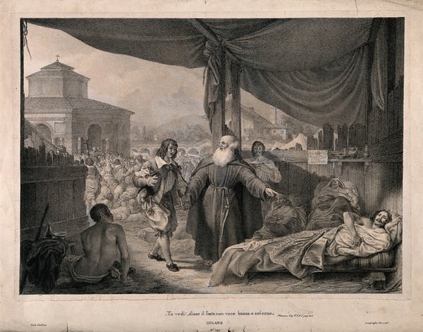 The great plague of Milan in 1630 spawned talk of conspiracy