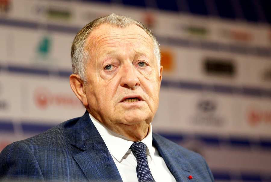 Jean-Michel Aulas during the press conference. (REUTERS/File Photo)