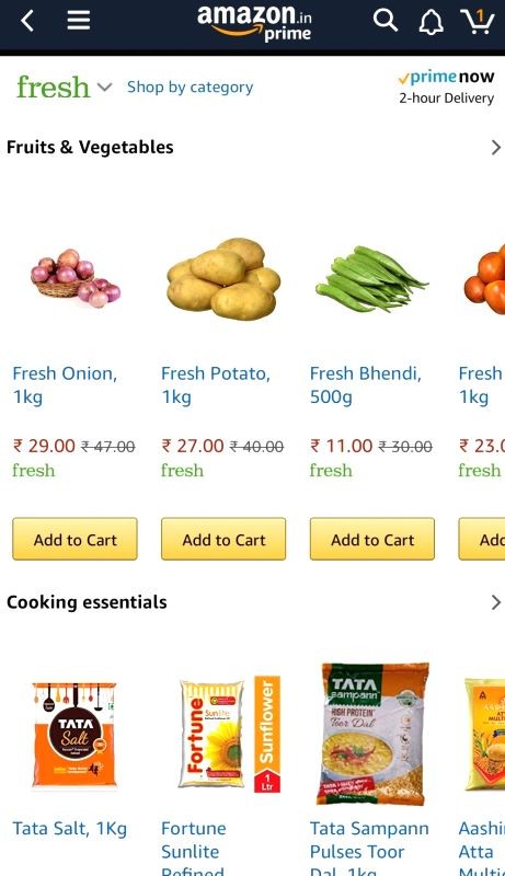 Amazon India launches Amazon Fresh store with 2-hour delivery on Amazon.in. (IANS Photo)
