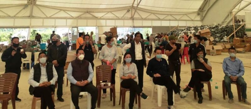 Ungma Senso Telongjem Kohima (USTK), on June 17 served breakfast, lunch and dinner at all the quarantine centres located in Kohima. More than 150 volunteers and officials of the USTK were engaged.  