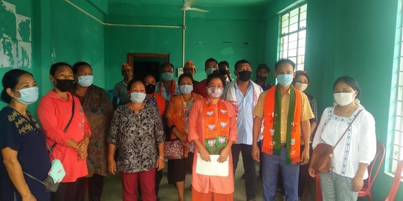 Members of the BJP Peren unit commemorated one year of ‘Modi 2.0’ and inaugurated its district office in Jalukie on June 8.