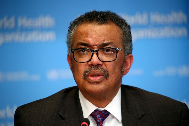 Director General of the World Health Organization (WHO) Tedros Adhanom Ghebreyesus speaks during a news conference on the situation of the coronavirus (COVID-2019), in Geneva, Switzerland on February 28, 2020. (REUTERS File Photo)