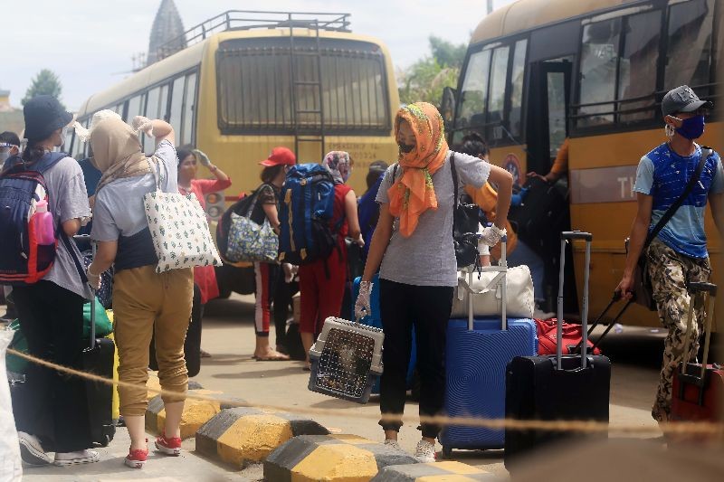 Returnees from the special train which arrived at Dimapur Railway Station from Thiruvananthapuram on June 13. (Morung Photo by Soreishim Mahong)