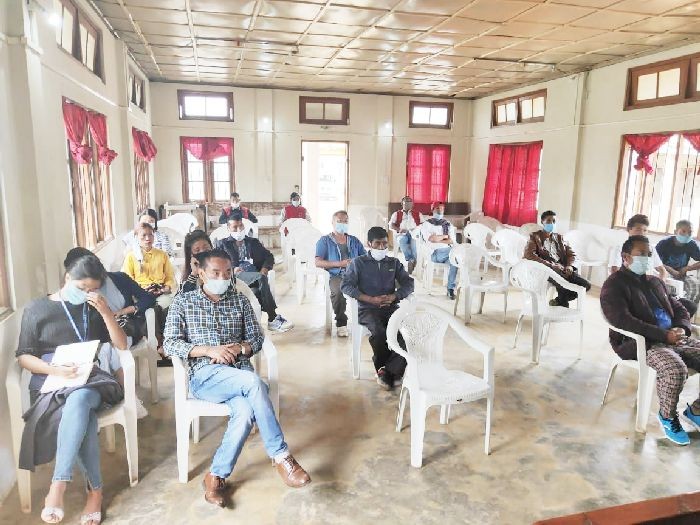 Volunteers to help in management of the COVID-19 pandemic were briefed of various safety protocols at Shamator on June 12.  