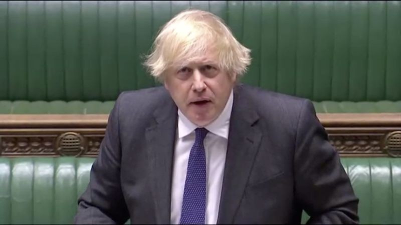 Britain's Prime Minister Boris Johnson speaks during the weekly question time debate in Parliament, in London, Britain on June 24, 2020, in this screen grab taken from video.(REUTERS Photo)