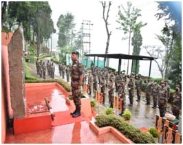 The Indian Army paid tribute to Major David Manlun, Kirti Chakra (Posthumous) of 164 Infantry Battalion (Territorial Army) (Home & Hearth) NAGA (Parent Unit 1 NAGA) on his 3rd death anniversary on June 6.