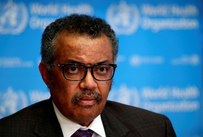 Director General of the World Health Organization (WHO) Tedros Adhanom Ghebreyesus attends a news conference on the situation of the coronavirus (COVID-2019), in Geneva, Switzerland on February 28, 2020. (REUTERS File Photo)