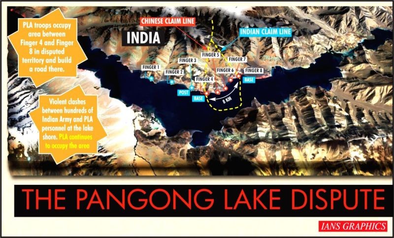 The Pangong Lake dispute. (IANS Infographics)